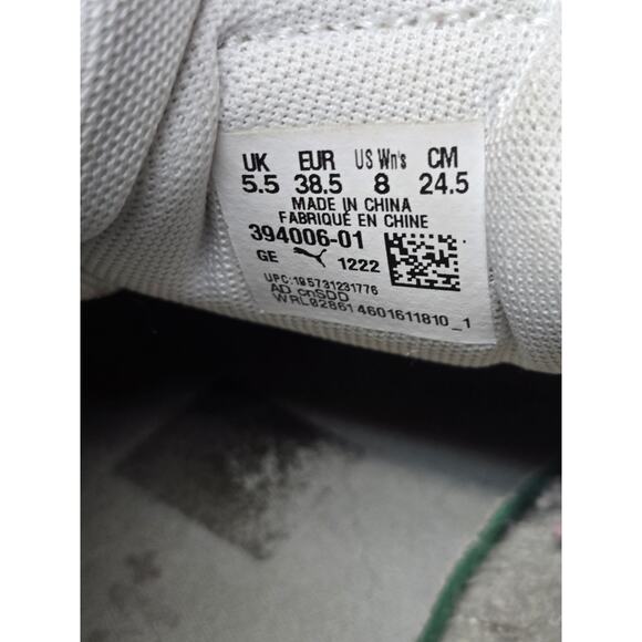 Puma White Smash Platform Soft Foam Optimal Comfort Tennis Worn Shoe Sneakers - Picture 9 of 10